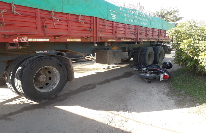 Accidente en acceso Maciá – Ruta 6