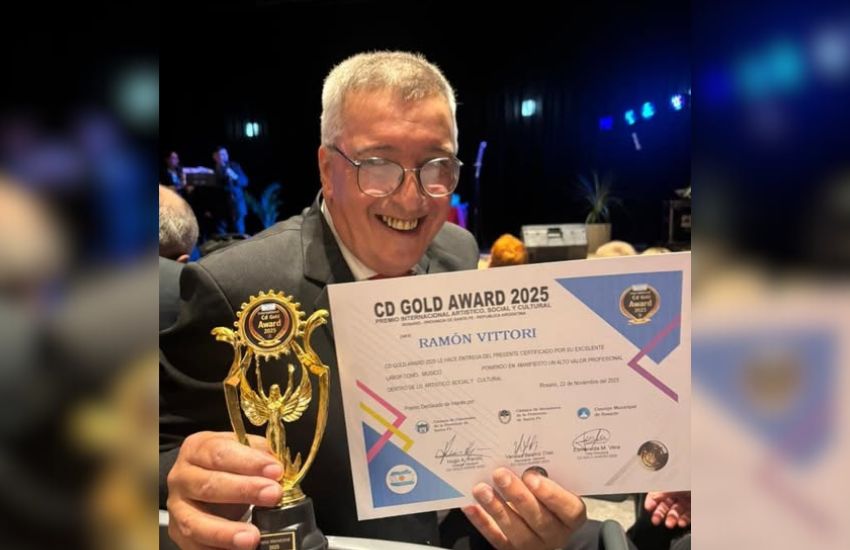 Ramón “Moncho” Vittori fue distinguido con el premio CD Gold Award 2025